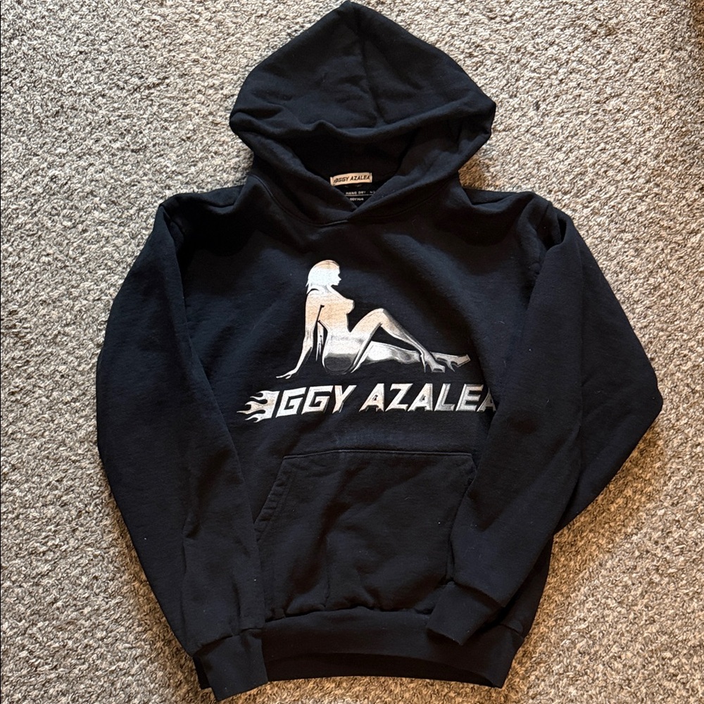 Black Graphic Hoodie - Women's Sweatshirt